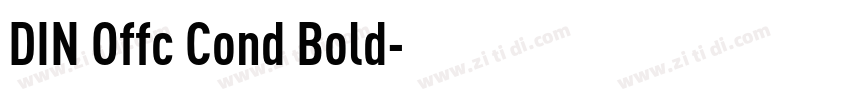 DIN Offc Cond Bold字体转换
